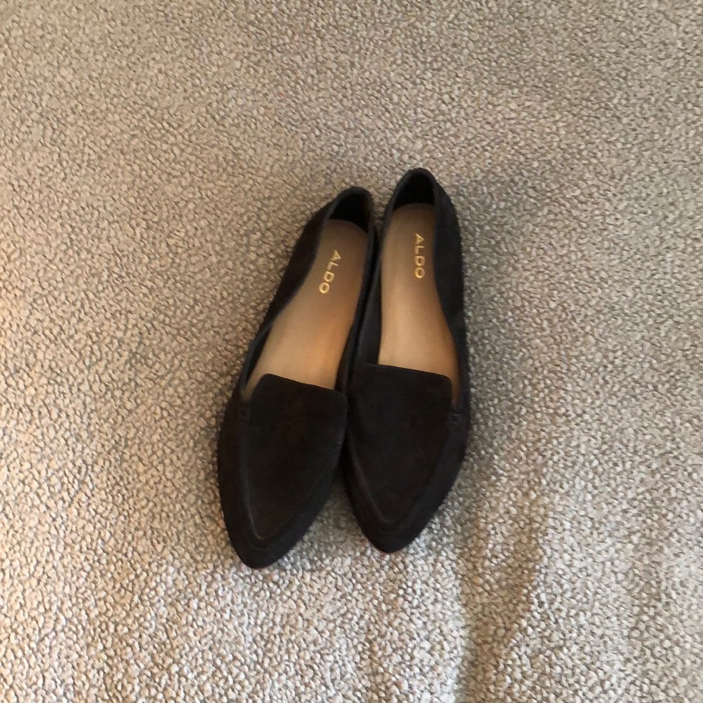 Black Suede Aldo Loafers - Size 10
